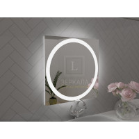 Зеркало в ванную комнату с подсветкой Палермо 70х70 см